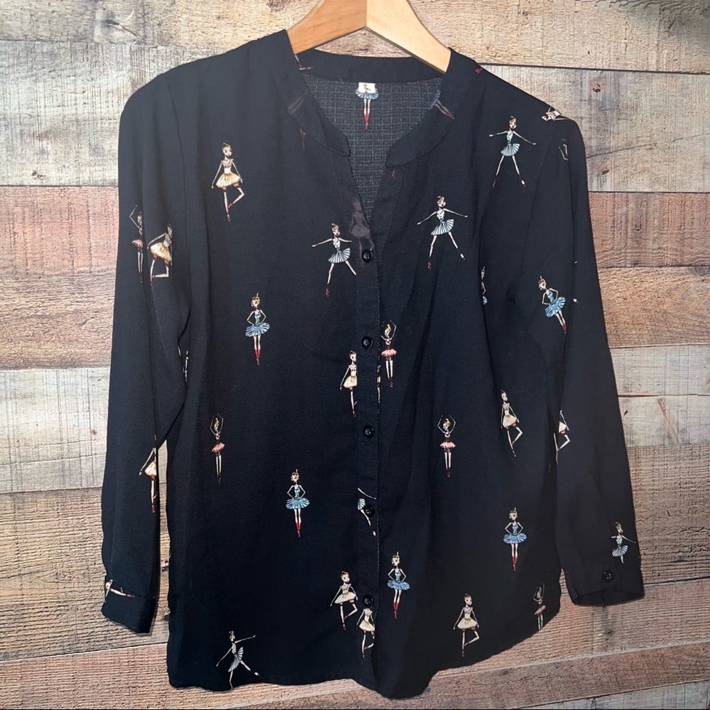 Shalabeier Blouse Womans Small Ballet Dancers Ballerina